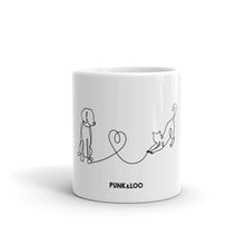 Load image into Gallery viewer, Dog Heart Kitty Mug