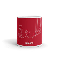 Load image into Gallery viewer, Dog Heart Kitty Mug