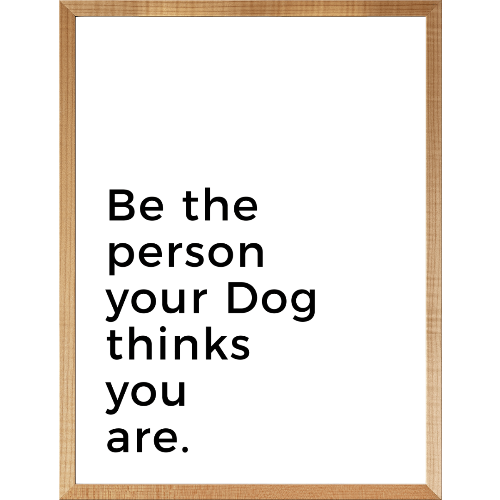 Be the person your Dog thinks you are. - Customer's Product with price 259.95 ID JPkXLBK8axPKlHupsm-yZsn1