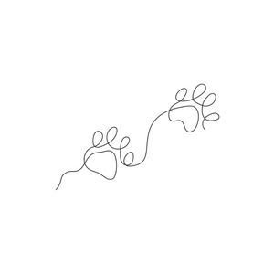 Paw Prints - Customer's Product with price 24.95 ID G9u57dC-fUGh14E6Kh54oLEn